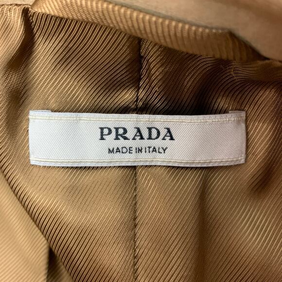 PRADA Size 6 Copper Wool Silk Single Breasted Jacket Blazer - Picture 6 of 6